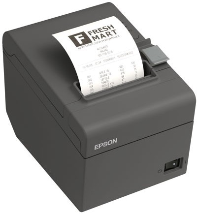 Bondrucker Epson TM-T20II, USB / LAN, Cutter, 80mm Bonrolle, schwarz zertifiziert für Lightspeed
