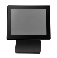 Kundenanzeige 8 Zoll MagicPOS MP080VG mit Schutzglas, schwarz, VGA 15polig, große Anzeige für Werbef