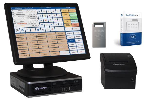 Kassensystem Gastronomie GastroSoft Computerkasse Ultra Slim MagicPOS - POS13