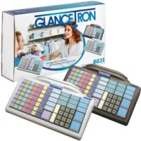 Kassentastatur Glancetron 8031, Num., MKL, RS232, PS/2, Kit, schwarz