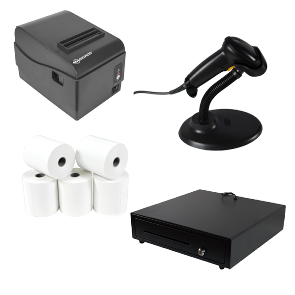 MagicPOS KASSEN SET - BONDRUCKER + SCHUBLADE + SCANNER