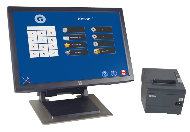 Kassensysteme Gastronomie GoBD/GDPdU konforme POS Kasse 19 Zoll Touch
