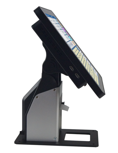 Kassensystem Seite mit eingebautem Bondrucker POS7