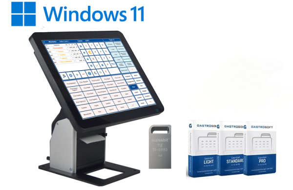 Kassensystem POS26 15 Zoll Touch All in One mit eingebautem Bondrucker