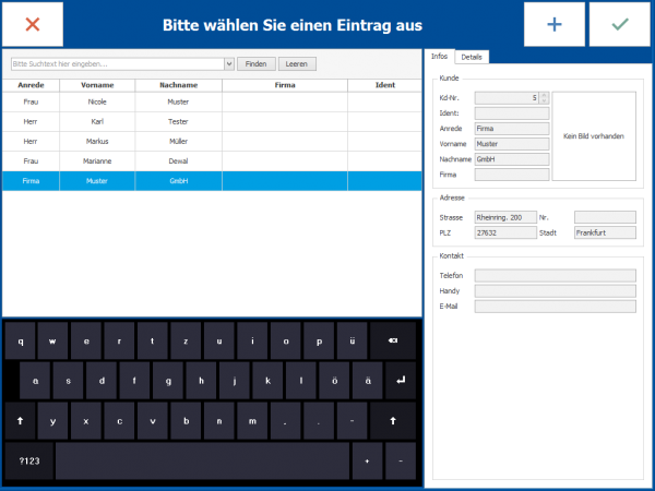 Gastrosoft MagicPOS Stammkunden Verwaltung in der Finanzamt konformen Kassensoftware GastroSoft