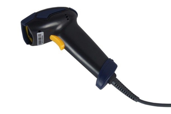 1D MagicPOS USB Barcode Handscanner, schwarz, Standfuß