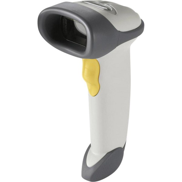 1D Zebra Symbol LS2208 Barcode Handscanner, Multi-IF, Kit (USB), hellgrau, Standfuß