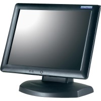 Touchmonitor 15" Glancetron 15L, 38,1cm 15'', dunkelgrau TFT inkl. Resistiver Touch mit USB Anschlus