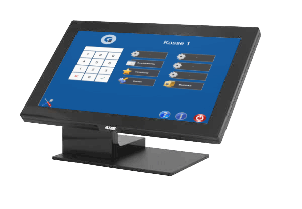 Gastro POS101 Aures MagicPOS Set 15 Zoll Touch elegante Premium Kasse in schwarz