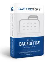 Kassensoftware Gastronomie GastroSoft Backoffice Modul