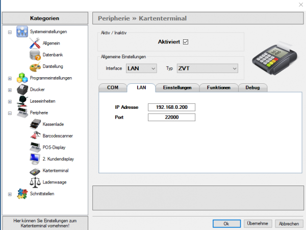 Kassensoftware EC Cash Modul
