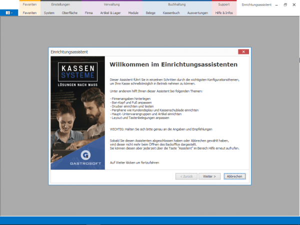 Backoffice in der Einzelhandel Kassensoftware Bild 4 Gastrosoft Possoft TSE